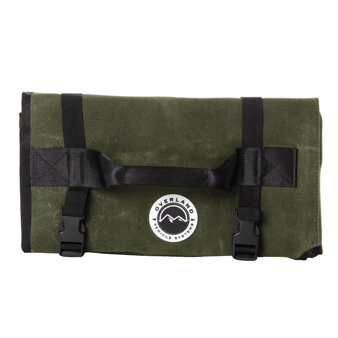 21079941 – OVERLAND VCL Tool Bag, Holds General Tools Brown Canvas Velcro/ Buckle Closure